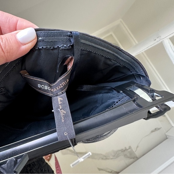 BCBG MaxAzria Dark Blue Grey Ruched Sela Strapless Convertible Evening Dress - Picture 8 of 11